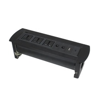 Salida de enchufe de escritorio de mesa abatible de datos de potencia giratoria para sala de reuniones