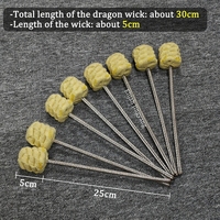 Équipement de spectacle pyrotechnique à grande échelle pour la création de grandes flammes, avec mèche Twista extra large à 10 mèches et bâton Dragon, offrant une longue durée de combustion