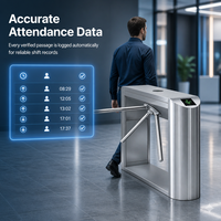 Tourniquet à code QR avec détecteur de métaux, contrôle d'accès d'entrée, barrière piétonne pour usine, station de métro, portail de sécurité