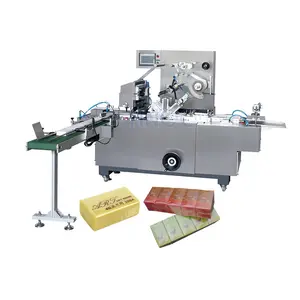 Fully Automatic Rigid Perfume Box Cardboard Cellophan Packing Wrapping Machine Packaging Parfums