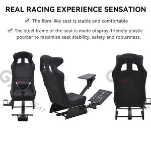 GY045 bantal sejuk mendukung ODM OEM Sim Race Seat mobil gerak penuh mengemudi balap Simulator kokpit untuk Logitech G25,G27 - Product Image 5