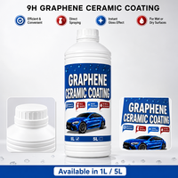 Revêtement céramique au graphène 9H 1L, liquide cristallin pour peinture automobile, nano hydrophobe, anti-graffiti