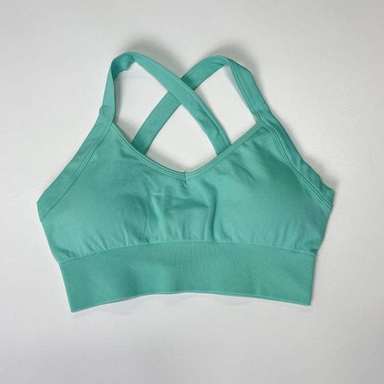 Soutien-gorge dos croisé vert