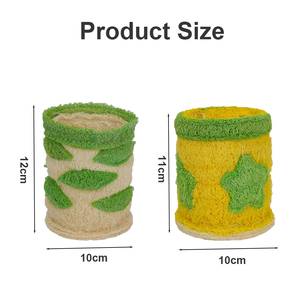 Porte-stylo en loofah naturel, organisateur créatif et mignon pour le bureau, décoration de bureau de luxe, sensation haut de gamme, fait main de haute qualité - Product Image 6