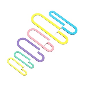 Clips de papier de grande taille en forme de bonbons colorés et mignons, signets créatifs en métal - Product Image 1
