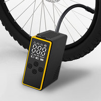 Mini compresseur d'air numérique électrique pour pneus de voiture et de vélo, pompe auto portable 12V en plastique avec moniteur de pression des pneus