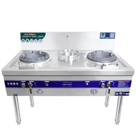 Équipement de cuisine en acier inoxydable de brûleur de cuisinière de Wok de gaz chinois à haute pression pour la cuisson de Wok sur des tables de cuisson