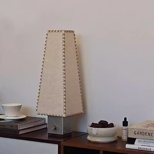 Lampe de bureau LED 220V avec abat-jour en parchemin fait main, idéale pour le salon, la chambre à coucher et l'éclairage de chevet - Product Image 2