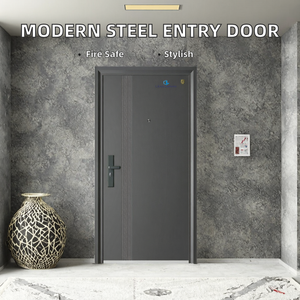 Portes <span class=keywords><strong>d</strong></span>'<span class=keywords><strong>entrée</strong></span> de <span class=keywords><strong>sécurité</strong></span> en acier de style moderne, isolation acoustique pour usage extérieur, appartements, immeubles résidentiels, hôtels - Product Image 2