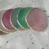 Nouveau Design rond résine Agate pierre Nail Art Palette caboteur pour peinture couleur mélange ongles tableau d'affichage maquillage plaque outil