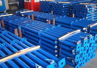 Puntal Ajustable de Acero Acrow de 48.3mm Q345 Galvanizado, Puntal de Apuntalamiento EN39, Soporte de Construcción de Alta Resistencia