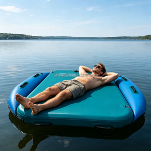 Hailebao Plateforme Flottante Gonflable en PVC Drop-stitch pour Yoga et Lutte, Épaisseur 0,7 mm, Écologique, Durable, Portable et Pliable pour Piscine - Product Image 1