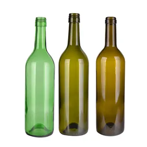 green 750ml wine glass bottles vintage mini red wine glass bottles wine bottle packaging for shipping