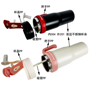 Stainless Steel Tumbler 1200ml Double Wall Vacuum Insulated With Handle For Travel And Outdoor Use - Product Image 2