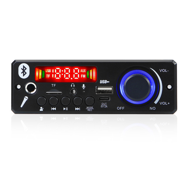 High-Power 2x80W MP3 Decoder Board Bluetooth 5.0 Wireless Audio Module with Voice Recording TF Card USB Lossless Decoding