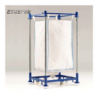 Support de sac en vrac empilable en acier métallique enduit de poudre industriel robuste pour entrepôt personnalisé
