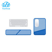 Ensemble repose-poignets ergonomique en gel de silicone pour clavier et souris, motif dessin animé, antidérapant, avec support de poignet, logo personnalisé pour le bureau (en stock)