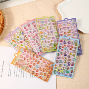 <span class=keywords><strong>Pegatinas</strong></span> 3D con Relieve de Corona de Princesa Rosa con Gemas para Niños, Decoración para Cuadernos, Álbumes y Estuches de Lápices - Product Image 3