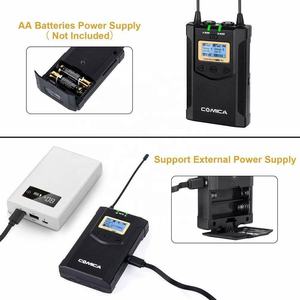 Micrófono Inalámbrico <span class=keywords><strong>COMICA</strong></span> CVM-WM100 PLUS UHF de 48 Canales Mono/Estéreo con Monitoreo en Tiempo Real para Cámaras DSLR, Cámaras y Teléfonos Inteligentes - Product Image 5