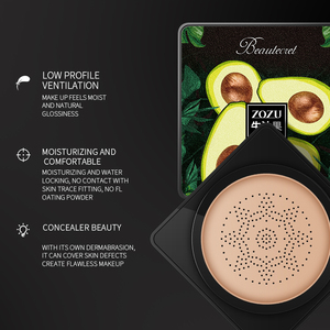 ZOZU Crème <span class=keywords><strong>CC</strong></span> Air Cushion Vegan, Best-Seller en Cosmétiques Coréens, Fond de Teint Hydratant à l'Avocat, Crème BB Liquide, Maquillage Visage - Product Image 4
