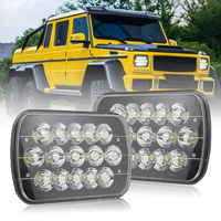Phare LED 5x7 7x6 pouces, phare rectangulaire et scellé, faisceau Hi/lo pour YJ Cherokee XJ H6014 H6052 H6054, accessoires de voiture