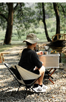 Chaise de camping pliante portable pour la pêche, chaise lune, chaise de camping en fer, chaise de directeur, chaise de camping
