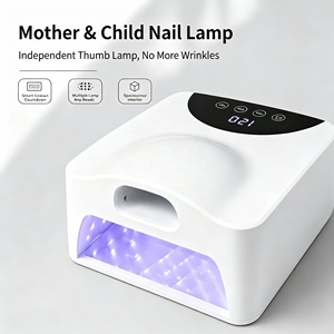 Lampe à ongles UV LED 2 en 1, double couche, double zone, séchage rapide, 4 réglages de minuterie, capteur intelligent - Product Image 2