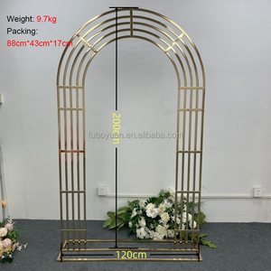 Sang Trọng Kim Loại Vòm Khung Sắt Hoa Vòm Backdrop Đứng Hiển Thị Thiết Lập Đám Cưới Prop Bố Trí Trang Trí Tổ Chức Sự Kiện Nguồn Cung Cấp Vuông Đảng - Product Image 6