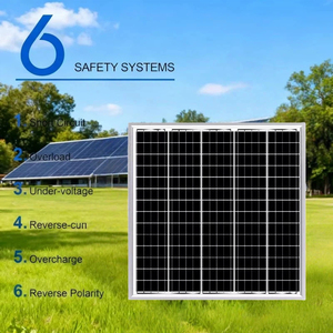 Batterie solaire pliable tout-en-un 50W en silicium monocristallin à haute efficacité pour le camping, la randonnée, les urgences et les voyages - Product Image 2
