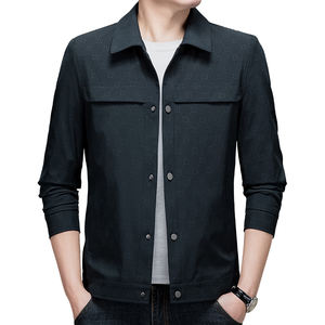 Chaqueta de solapa para hombre, nueva, informal, para hombres de mediana edad y mayores, abrigo ejecutivo para negocios, primavera y otoño, cómoda y transpirable - Product Image 4