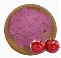 Poudre de cerise pure soluble dans l'eau, de qualité industrielle, pour boissons, pâtisseries et compléments alimentaires