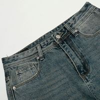 Jeans larges déchirés et délavés pour hommes, 91 % coton, style vintage, personnalisables en gros, avec support pour marque privée et logo sur mesure