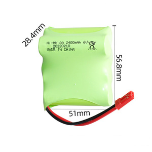 OEM/ODM Personalizado 5S 6V 2400mAh Níquel Metal Hidreto Bateria (NI-MH) Bateria Recarregável NI-MH para Brinquedos RC - Product Image 1