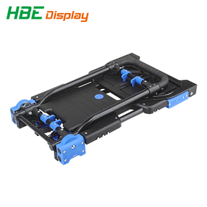 Nieuw Ontwerp Opvouwbaar Bagageplatform Handtrolley Zwaar Voor Supermarkt Supermarkt Supermarkt Magazijn Bewegende Flatbed Kar - Product Image 5