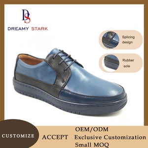 Chaussures de mariage pour homme en cuir de vache véritable bicolore, baskets de luxe faites à la main, logo personnalisé, souples, légères, respirantes, automne - Product Image 3