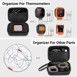 Étui de protection pour thermomètre de <span class=keywords><strong>barbecue</strong></span> IBT-4XS, IBBQ-4T, IBT-4XC, IBT-4XP, sac de rangement portable pour ThermoPro, Soraken et <span class=keywords><strong>Weber</strong></span> - Product Image 3