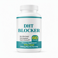 Capsules Antioxydantes Bloqueurs de DHT pour la Croissance Capillaire et la Chute des Cheveux, à Base de Plantes, 500mg, Santé de la Peau, Vitamine C, Complément Alimentaire, Prix Usine