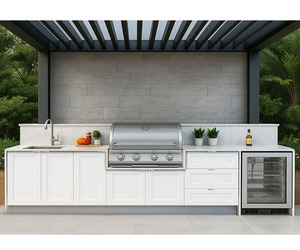 Cuisine extérieure modulaire moderne sur mesure pour une installation facile pour salle à manger, appartement, centre commercial, cave à vin, hôpital, villa - Product Image 1