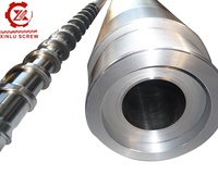 Tornillo y barril de aleación D52 directo de fábrica para máquina de moldeo de plástico por inyección de PP,PE,ABS,POM