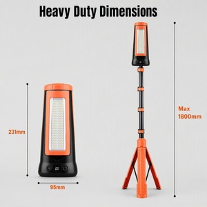 Solar 270 °   Lámpara de Trabajo LED COB Giratoria de 3 Hojas, 4500LM XHP50, Banco de Energía Magnético USB-C de 9000mAh, Soporte Telescópico, para Camping al Aire Libre - Product Image 2