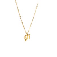 Groothandel 18K PVD verguld roestvrijstalen 12 dierenriem bubbel bedel ketting hanger mode sieraden voor vrouwen