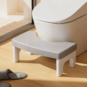 Toilet <b>Stool</b> Anti Slip Footstool Bathroom Tool Pregnant Women Children Adult Men Elderly Non Skid <b>Portable</b> Support - Product Image 1