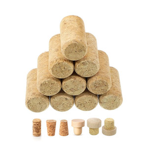 Bouchon en liège synthétique de qualité alimentaire, droit et conique, pour l'huile d'olive, la fermeture du vin - Product Image 1