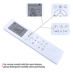 รีโมทคอนโทรลรุ่นใหม่ RG10A3(B)/BGEF สำหรับเครื่องปรับอากาศ Midea/Carrier/SystemAir - Product Image 5
