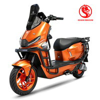 Scooter électrique longue portée avec moteur puissant sans balais, cadre en acier renforcé, moto électrique multicolore pour adultes