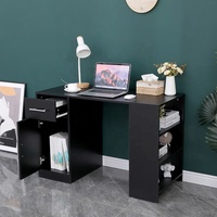 Table d'étude en bois avec tiroirs, équipement de bureau et de maison, table d'étude, de bureau, prix bas, 1 pièce
