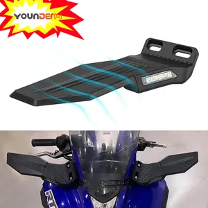 YD-T620 Custom Motorcycle Carbon Fiber Rearview Mirror Swivel Wing Fin With LED Turn Signal For YAMAHA NMAX R25