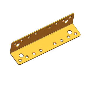 Support d'angle <span class=keywords><strong>en</strong></span> <span class=keywords><strong>acier</strong></span> <span class=keywords><strong>galvanisé</strong></span> A-058, 120 degrés, jaune, pour connecteur de bois, type égal, conforme aux normes ASTM, ANSI, JIS - Product Image 3