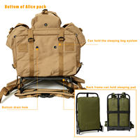 AKmax ALICE Pack Tactical Jungle Pack Large Coyote 50L Sac à dos de camping en plein air Sac à dos à cadre externe