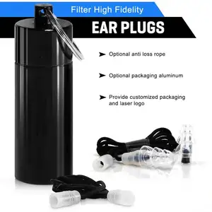 Earplugs For Music Best Sell Convert Custom Logo Safety Noise Cancelling Earplug For Noise Reduction Silicon Musician Ear Plug With CE